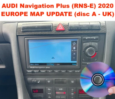 AUDI Navigation Plus (RNS-E) 2020 ACTUALIZACIÓN MAPA EUROPA A3, A4, A6, R8, RS3, S3, TT
