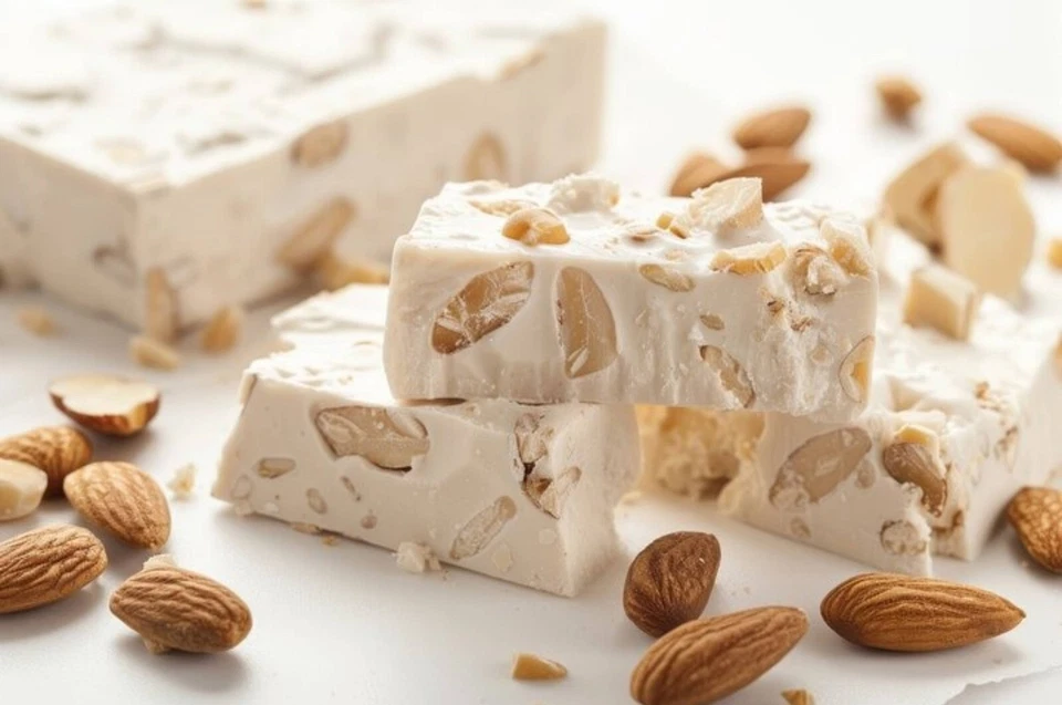 18 Bite-Size Sugar-Free Roasted Almond Soft Nougat Brittle 7 Oz - 2 Pack - Image 1 of 4