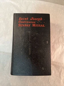 Vintage Saint Joseph Continuous Sunday Missal 1959 Color Illustrations - Imagen 1 de 11