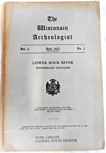 Lower Rock River Winnebago Villages 1923 Wisconsin arqueólogo V2 #3 - Imagen 1 de 4