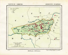 ANTIQUE MAP-NETHERLANDS-TOWN PLAN-STAMPROIJ-LIMBURG-KUYPER-1865