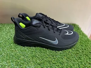 Nike Alpha Huarache 8 schwarz Rasen LAX Lacrosse Schuhe Herren 11 CW4445-001 NEU - Bild 1 von 7