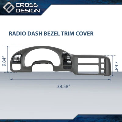 Fit For 95-05 Chevy Astro GMC Sarfari Dash Radio Cluster Trim Bezel Vent Panel - Image 1 of 4