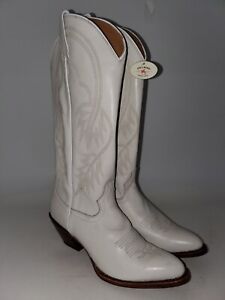 Idyllwind Icon Embroidered White Leather Round Toe Western Boots Women’s 8B
