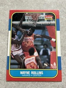1986-87 Fleer #94 Wayne "Tree" Rollins NBA Atlanta Hawks - Bild 1 von 2