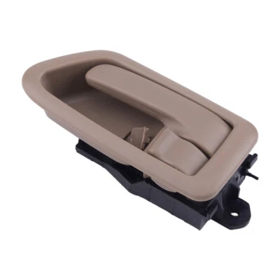 Cubierta de moldura de panel de manija de puerta izquierda interior beige apta para Toyota Camry 1997-2001 hm Foto 1 de 4