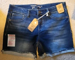 Size:16 Girls Super Stretch Midi Shorts - Picture 1 of 6