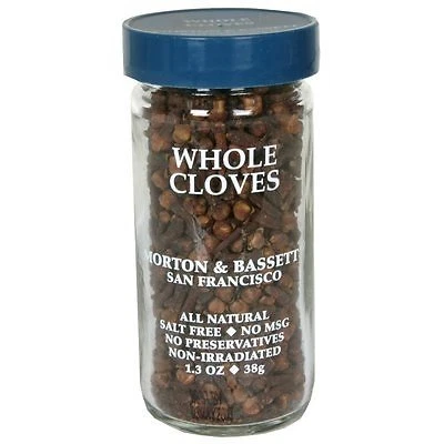Morton and Bassett Seasoning - Cloves - Whole - 1.3 oz - Case of 3