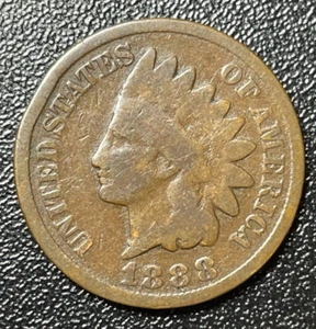 1888 Indian Head Cent Penny “Great Value On eBay” FAST FREE SHIPPING - Picture 1 of 4