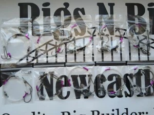 Sea fishing Rigs x 10: Pulleys and 2 HK flappers - winter Cod rigs - Picture 1 of 4