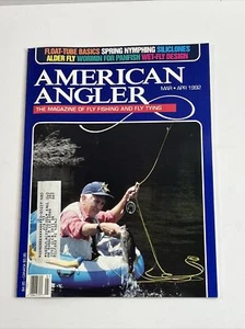 American Angler Magazine March April 1992 Spring Nymphing Adler Fly Siliclones - Imagen 1 de 3