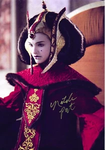 Natalie Portman firmata come Padmé Amidala STAR WARS ...FOTO OVERSIZE con certificato di autenticità - Foto 1 di 3