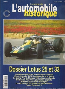 HISTORISCHES AUTO 2 ORDNER LOTUS 25 LOTUS 33 GP MONACO 1952 PORSCHE 917 K - Bild 1 von 2