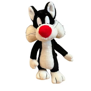 Looney Tunes SYLVESTER CAT 12” Plush 24K VTG 1991 Hook & Loop Handle Carrying - Picture 1 of 7