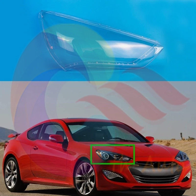 ✈ Cubierta de lente de faro lateral derecho para Hyundai Genesis Coupe 2013-2016 Foto 1 de 4