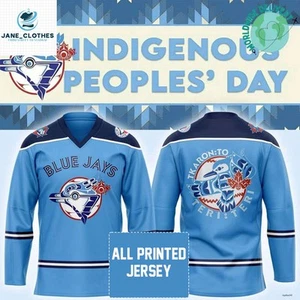 Personalized Toronto Blue Jays Indigenous Peoples Day 2025 Special Hockey Shirt - Picture 1 of 7