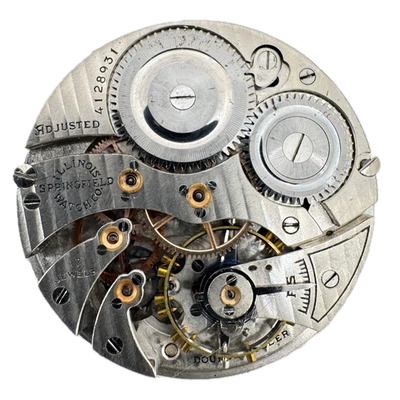 Antiguo Reloj Bolsillo Mecánico 12s 1922 Illinois 17 Joyas Movimiento 405 EE. UU. Foto 1 de 2