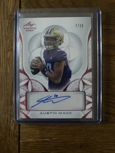 2024 Leaf Trinity Austin Mack Auto /15 RC BA-AM4 Alabama Card - Bild 1 von 2