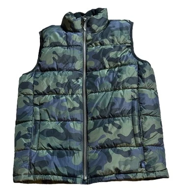 Детский камуфляжный пуховик GAP ColdControl для мальчиков размер большой - Изображение 1 из 4