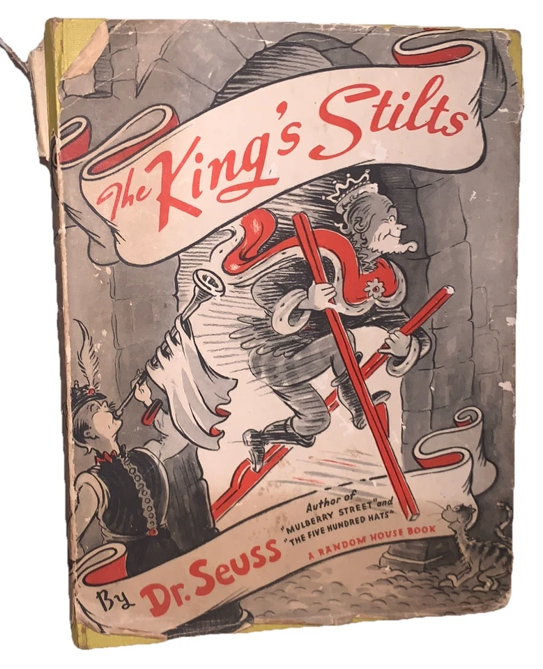 1939, РАННЕЕ ПЕРЕИЗДАНИЕ, ОРИГИНАЛЬНЫЙ DJ, ХОДУЛИ КОРОЛЯ, DR. SEUSS, CHILRENS - Изображение 1 из 4