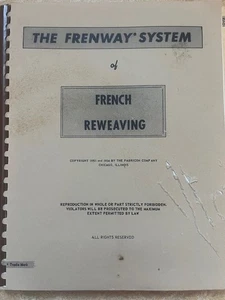 The Frenway System of French Reweaving Fabricon Company Chicago Fabric - Picture 1 of 2