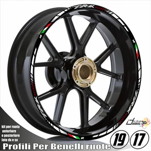 PROFILI ADESIVI CERCHI BIANCO FOR BENELLI 500 TRK 502X ABS E4 2019-2020 - Imagen 1 de 2