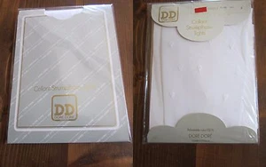Collant Vintage Voile Bianco Con Fantasia Dorato Produzione Francese T2 - Imagen 1 de 1