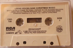 Rare Vtg Cassette Tapes Living Voices Sing Christmas Music 1985 Tested - Picture 1 of 3