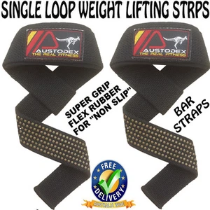 Weight lifting bodybuilding gym training gloves wrist support bar straps doted - Picture 1 of 5