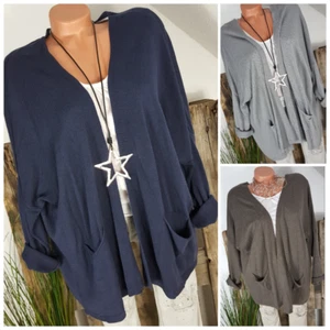 NEU "MISS ELEVEN" LEGERE OVERSIZE FEINSTRICK JACKE CARDIGAN SEHR WEICH 38-44 - Bild 1 von 16