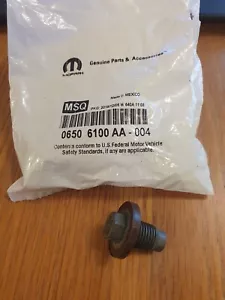 GENUINE MOPAR Jeep Chrysler Dodge 2001 - 2024 Oil Sump Plug 06506100AA - Picture 1 of 2