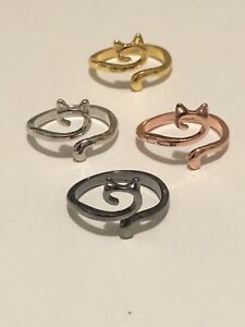 4 Cat Rings For Crotchet / Knitting Thread Holder Ring 