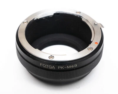 Adaptador de montaje de cámara digital Pentax PK lente a micro cuatro tercios m4/3 MILC Foto 1 de 4