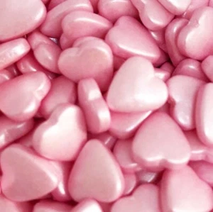 Eine Prise - größere rosa 3D Herzen 60g - Cake Topper Deko/Streusel 1839 - Bild 1 von 8