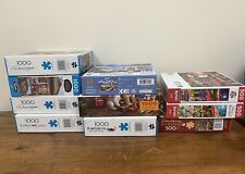 lot of adult puzzles 1000 and 500 piece lot of 10 no flaws