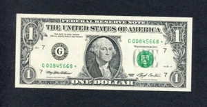 United States US 1993 $1 Unc Banknote P-490 Star Note, Chicago, G, Replacement - Picture 1 of 2