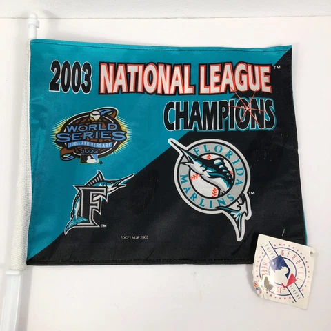 **NEW** Florida Marlins 2003 National League World Series Champs Window Car Flag Cover