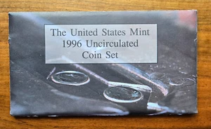 1996 US Mint Set 11 Coin P&D Uncirculated w/1996 W West Point Dime OGP & COA - Picture 1 of 5