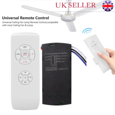Ceiling Fan Light Lamp Controller Wireless Remote Speed Control Receiver Kit UK - Image 1 of 4