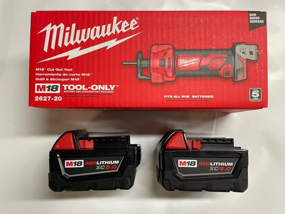 Herramienta de corte de paneles de yeso Milwaukee 2627-20 M18 con baterías de 2-5 amperios nueva Foto 1 de 1