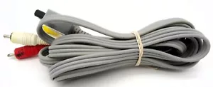 Gray Audio/Video Composite Red Yellow OEM Official Nintendo Wii Cable - Picture 1 of 3