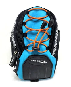 Nintendo DS Carry Case Belt Bag Blue Orange - Picture 1 of 4