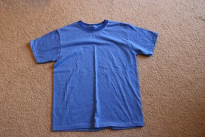 Lot of 2 Fruit of The Loom Boy’s Blue Cotton Blend Short Sleeve T-Shirts Size XL - Picture 1 of 4