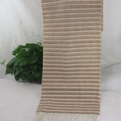 Moda Vintage Hombre Lana Cachemira Cálido Rayas Borlas Bufandas Bufanda Regalo Foto 1 de 4