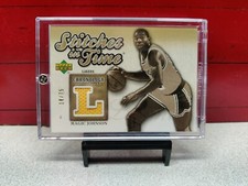 2006-07 Upper Deck Stitches in Time Magic Johnson GOLD*18/75 Used Jersey Patch 