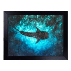 Whale Shark Lap Tray Cushioned Bean Bag Padded TV Dinner Food Breakfast Desk - Picture 1 of 4