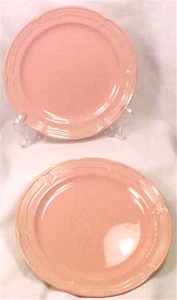 2 French Country Rose Salad Plates Pink Ten Strawberry St Dinnerware - Picture 1 of 3