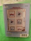 BUCILLA Counted Cross Stitch Kit 6 Stamped Quilt Blocks, Baby Boy, Moving On
