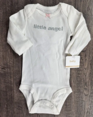 Nuevo Body Carter's 3 Meses Alas de Ángel Pequeño Bebé Niña Foto 1 de 2