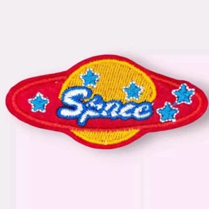 SPACE BLACK HOLE STARS PLANET OUTER SPACE COSMOS ART IRON ON PATCH 1.25" x 2.75" - Picture 1 of 4